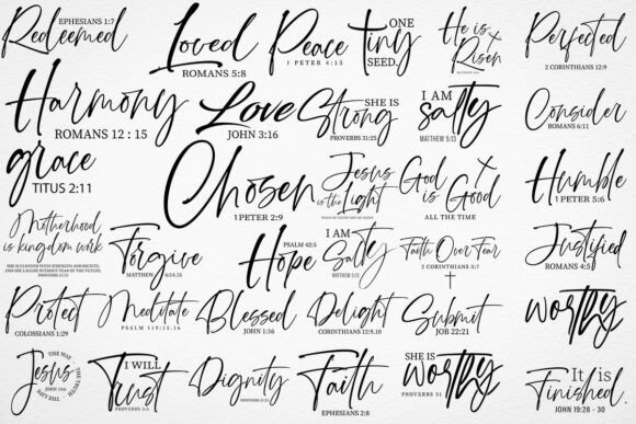 34 Bible Verses Bundle SVG, Faith SVG for Crafts