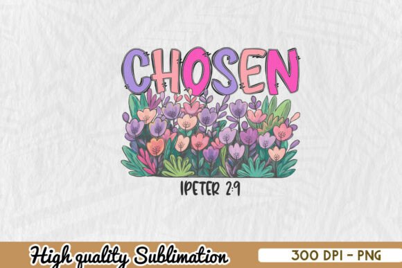 Chosen Christian Sublimation PNG
