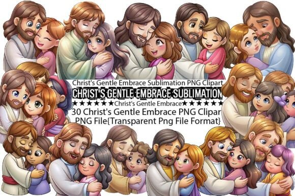 Christ’s Gentle Embrace Sublimation for Crafts