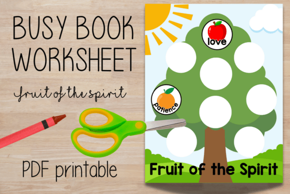 Fruit of the Spirit Busy Book Worksheet