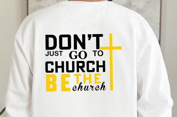 Go to Church SVG for Crafts & Content Publishing