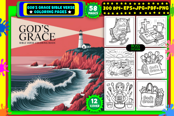 Grace Bible Verse Coloring Pages & Coloring Pages Amp