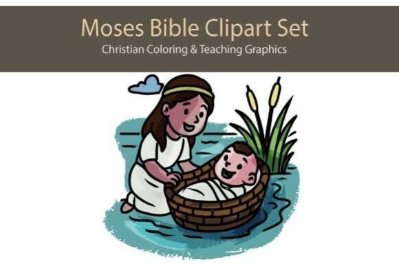 Moses Clipart Set β Bible Story Illustrations