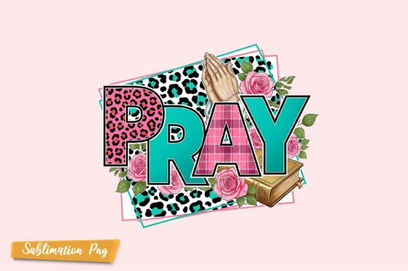 Pray Leopard Christian Sublimation PNG for Crafts