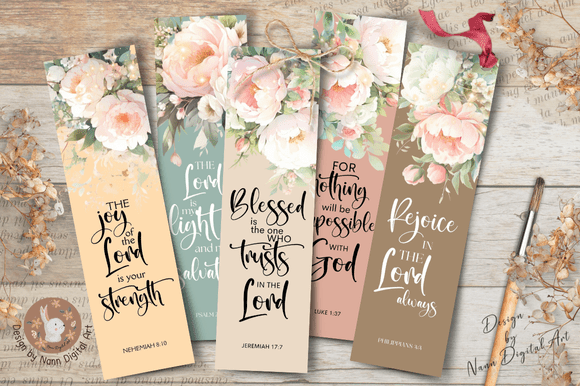 Scripture Bookmarks Printable Set 549 — Crafts